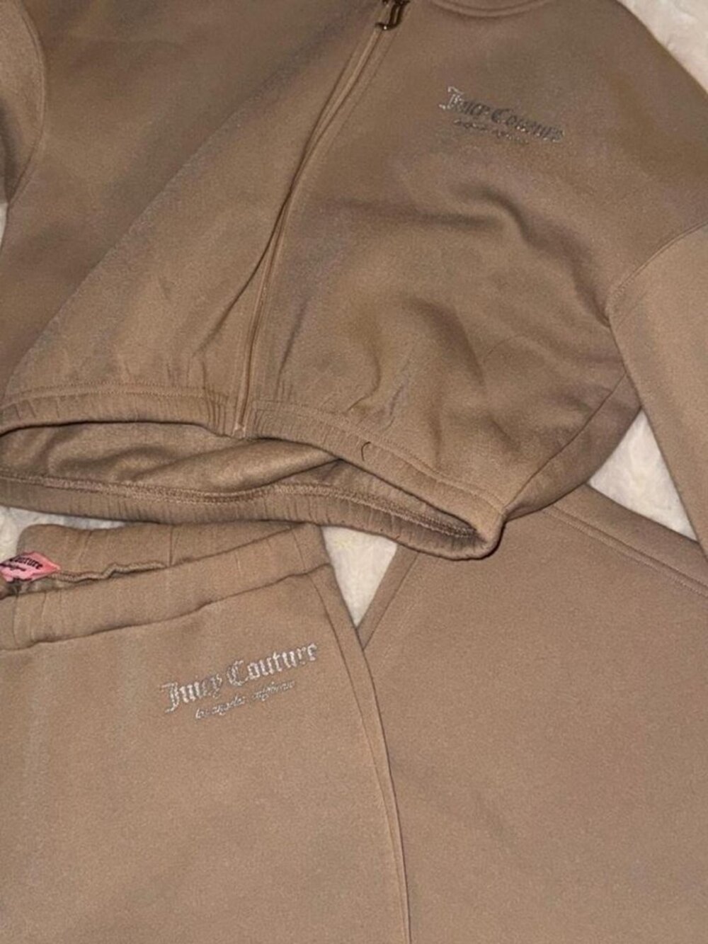 Juicy Couture tan sweat set